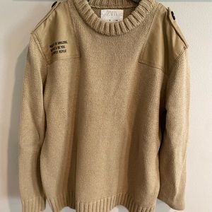 Zara Boys size 10 - cozy, thick tan sweater